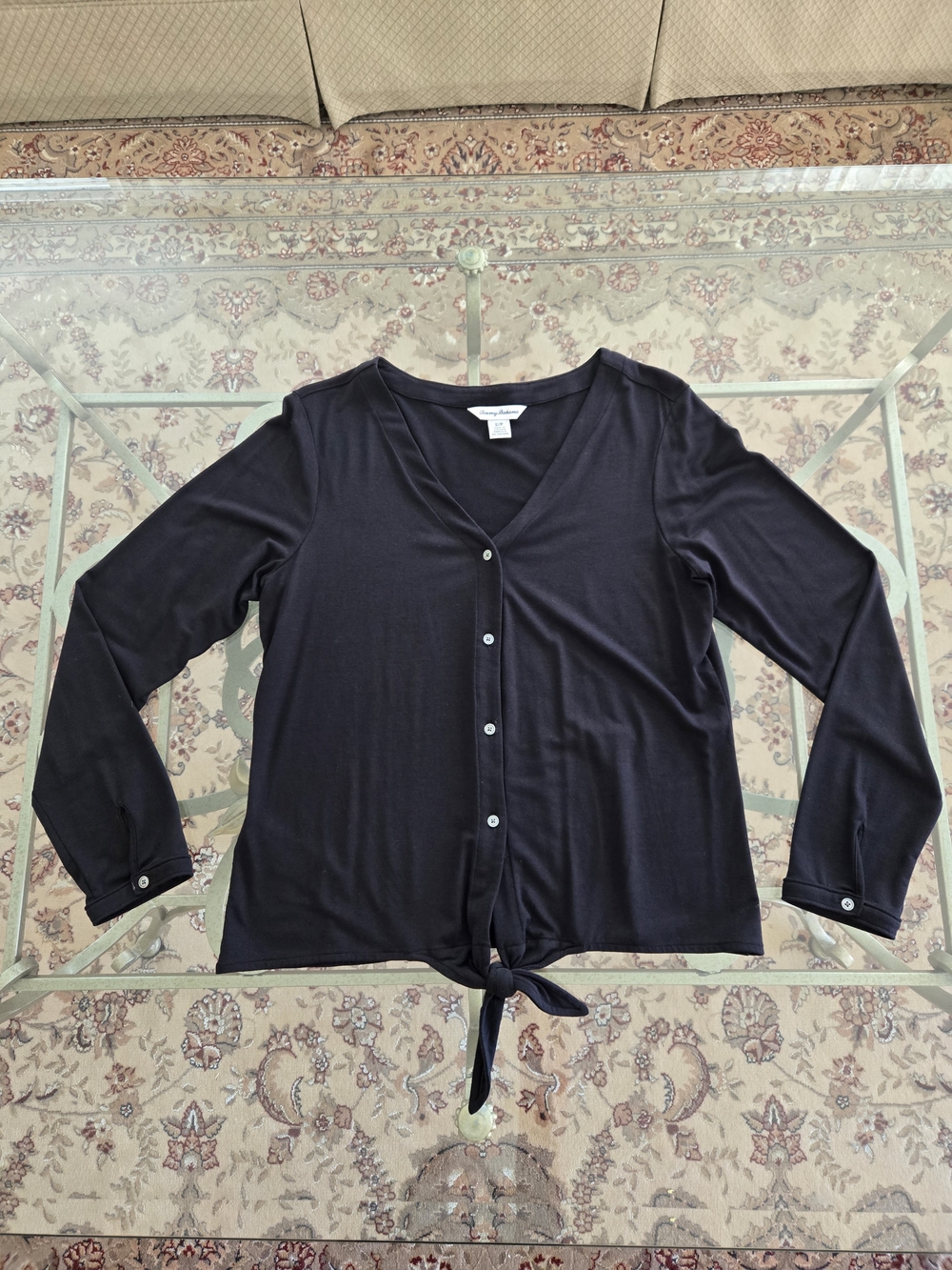 Tommy Bahama Kauai Tie Up Front Shirt.